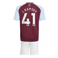 Maglia Calcio Aston Villa Jacob Ramsey #41 Prima Divisa Bambino 2024-25 Manica Corta (+ pantaloncini)